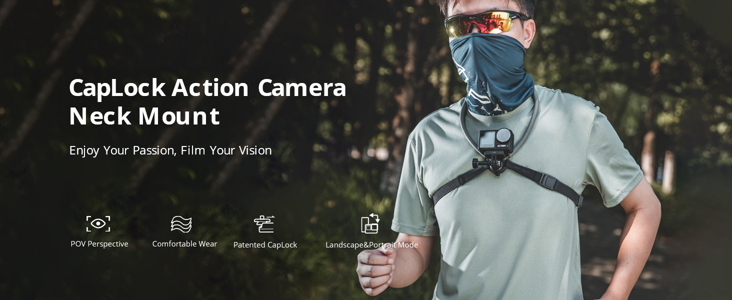 PGYTECH CapLock POV Neck Mount