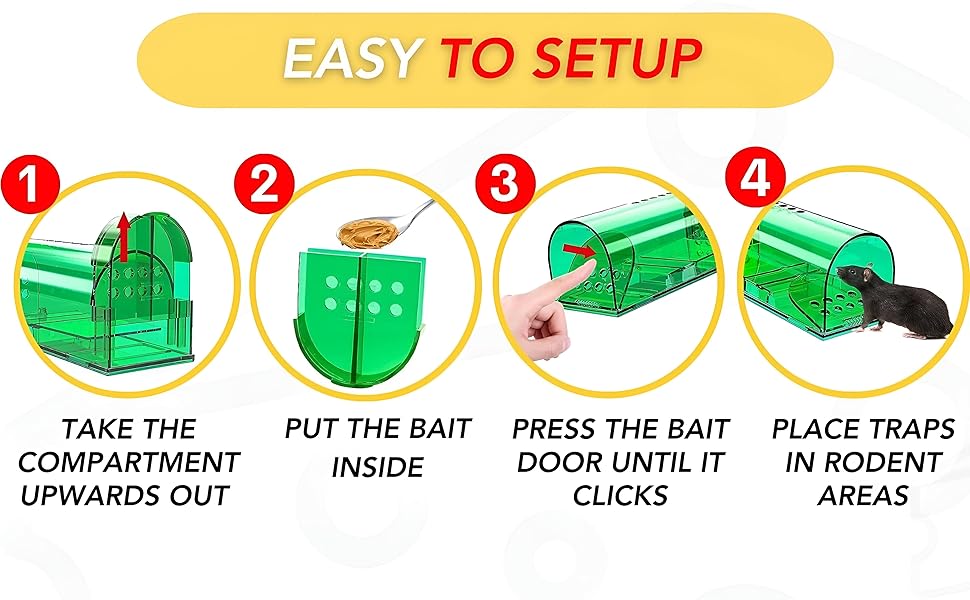 Mouse traps for indoors