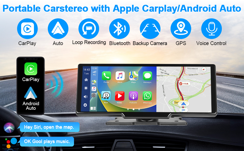 9.3Inch Portable Car Stereo