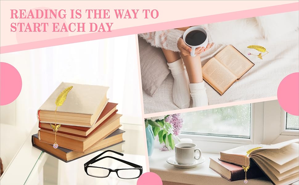 Feather Metal Bookmark Butterfly Craft Gifts for Women