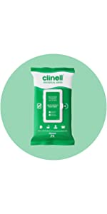 Clinell BCW120 Antibacterial wipe disinfectant sanitiser cleaning wipes surface wipe Hand wipes