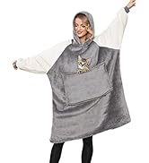 Lushforest Blanket Sweatshirt,Oversized Hoodie Wearable Blanket,Soft Warm Comfortable Giant Front...