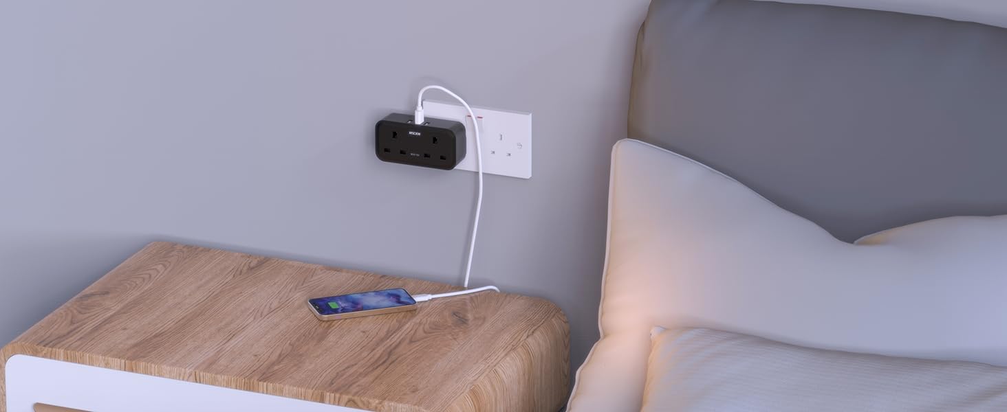 bedroom plug extender
