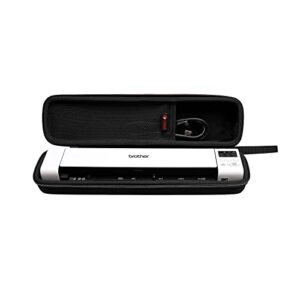 XANAD Hard Case for Brother DS-640D / DS-740 / DS-940DW / DS-720D / Doxie Go SE Document Scanner (Black Lining)
