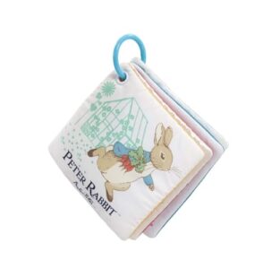 Rainbow Designs Peter Rabbit Baby Cloth Book Touch and Feel Play & Go Square Book for Babies - Textured