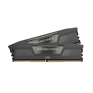 CORSAIR VENGEANCE DDR5 RAM 32GB (2x16GB) 6000MHz CL36-44-44-96 1.35V AMD EXPO Intel XMP 3.0 Computer Memory – Grey (CMK32GX5M2E6000Z36)