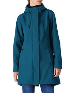 Outdoor Ventures Softshell Jacket Ladies Rain Jacket Functional Lightweight Rain Coat Windbreaker Waterproof Hiking Jacket Breathable Outdoor Jacket with Hood for Spring Fall Winte