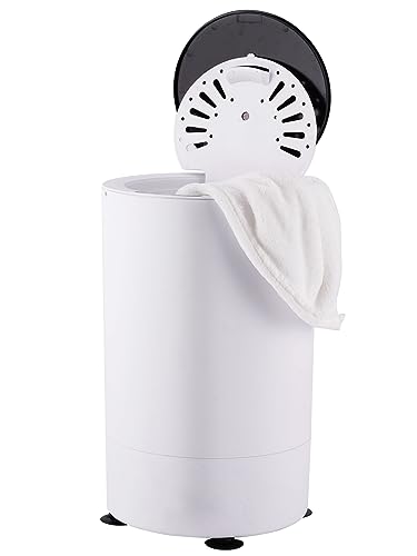 BAOSHISHAN 2kg Spin Dryer for Clothes 1500rpm Electric Mini Gravity Spin Dryer Blue-Ray Sterilization Clothes Spinner Dryer with Rubber Mat UK Plug            [Energy Class A+++]