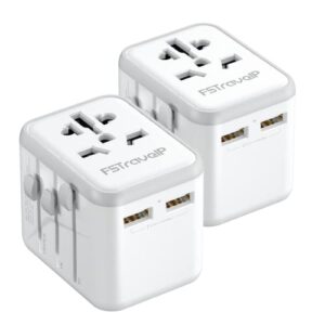 2 Pack Universal Travel Adapter
