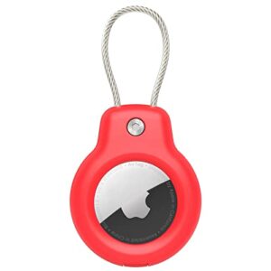 SPGUARD Compatible with Apple AirTag Secure Holder With Wire Cable