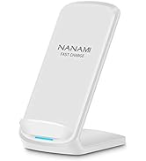 NANAMI Wireless Charger with QC3.0 Adapter - 10W for Samsung Galaxy S22/S21/S20/S10/S9/S8/S7 Note...