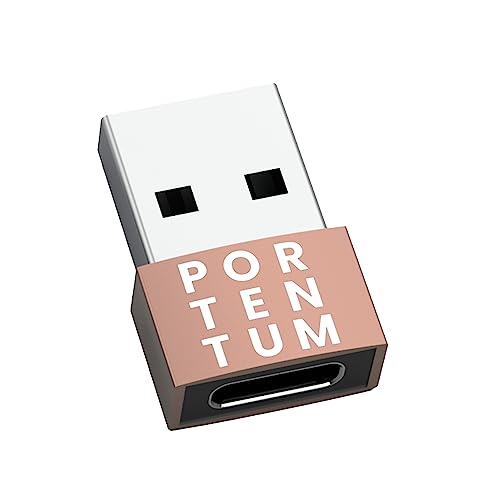 PORTENTUM USB c to USB Adaptor - 3 Units - 480 MB Speed - Premium Zinc Allow with High Heat Resistance - USB to USB C adapter WITH Only 4 grams.