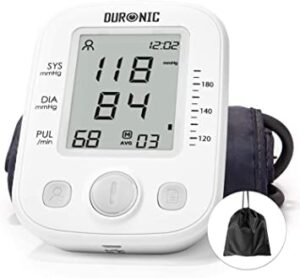Duronic Blood Pressure Monitor Automatic Electric Upper Arm Machine BPM200 | Professional & Home Use | Medically Certified | Large Digital LCD Display | 1 or 2 User | 99 Record Memory | 22cm-36cm Cuff