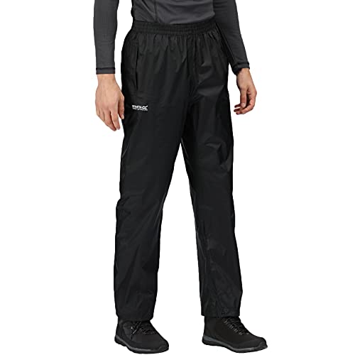 Regatta Mens Pack It Outdoor Waterproof Over Trousers - Black