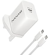 NANAMI USB C Plug - 30W PD 3.0 Fast Charger with Cable, Type C Wall Brick Adapter for iPhone 14/1...