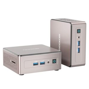 GEEKOM Mini A5 in Elegant Rose Gold - NUC Desktop Computer with AMD Ryzen 7 5800H CPU