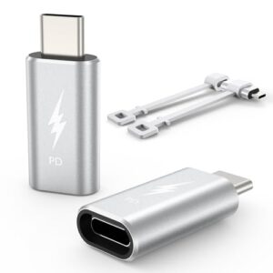 TechMatte 2 Pack Lightning to USB-C Adapter