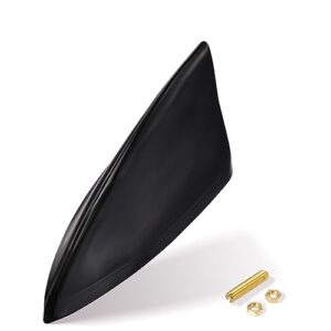 Eightwood Shark Fin Antenna AM/FM Radio Car Radio Aerials for Auto SUV Truck Offroad with Adhesive Base (Black）
