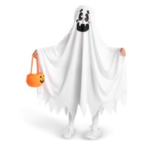 Ghost boo and friendly costumes for children's Halloween ghost tricks or treatme