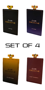Car Cologne Set of 4 Car Air Freshener Small Image