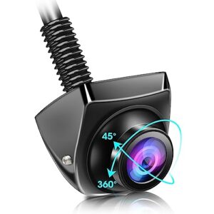 Reversing Camera AHD 720P Reverse Camera 360°Rotatable+45° Adjustable 170° Wide Angle Front Rear View Camera IP69 Waterproof Parking Camera for Car/Truck/SUV/Van with Parking Assist Universal 12V-24V