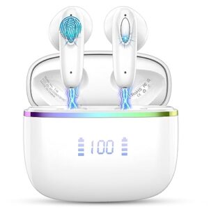 Wireless Earbuds Bluetooth 5.3 Wireless Headphones in Ear with 14.2mm Drivers Stereo