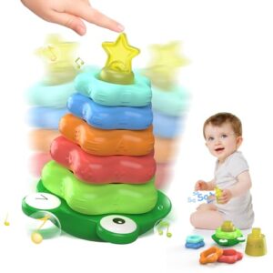 Baby Montessori Stacking Toys for 1 Year Old Boys