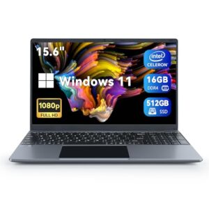 Geviar 16GB DDR4 512GB SSD Laptop