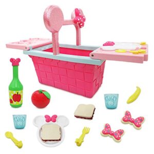 Disney Store Official Minnie Mouse Picnic Basket Playset for Kids