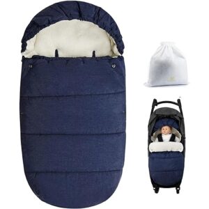 Bebamour Footmuff for Pushchair Universal Footmuff for Stroller/Buggy/Pram Liner Baby Sleeping Bag for 0-36 Months
