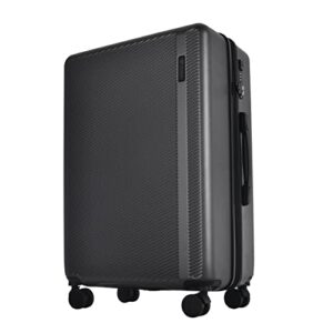 GinzaTravel Lightweight Suitcase ABS Hard Shell Case Suitcases with TSA Lock 4 Wheels Carry-on Hand Luggage for Travel Small(56cm 40L) Grey