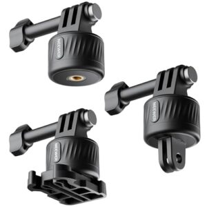 Neewer Magnetic Quick Release Tripod Mount Adapter Set Compatible with GoPro Hero 12 11 10 9 8 Hero Max DJI Osmo Action Insta360