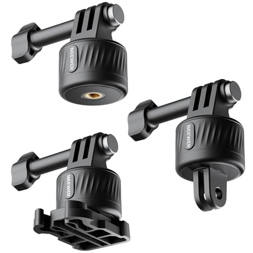 Neewer Magnetic Quick Release Tripod Mount Adapter Set Compatible with GoPro Hero 12 11 10 9 8 Hero Max DJI Osmo Action Insta360