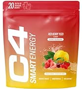 C4 Smart Energy | 20 Nootropic Powder Sachets with Brainberry, L Tyrosine + Natural Caffeine | Pr...