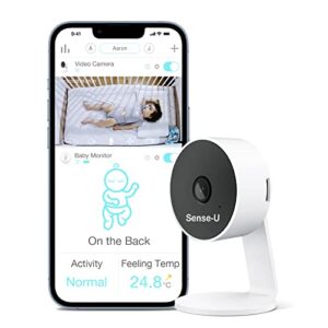 Sense-U Video Baby Monitor with 1080P HD WiFi Camera and Background Audio