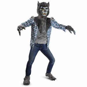 Spooktacular Creations Howling Werewolf Deluxe Kids Costume Set with Mask for Halloween Dress Up Party