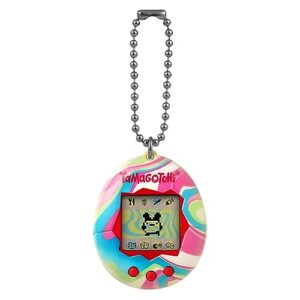 Tamagotchi Bandai Original Pastel Marble Shell Original Cyber Pet 90s Adults And Kids Toy With Chain | Retro Virtual Pets Are Great Boys And Girls Toys Or Gifts For Ages 8+