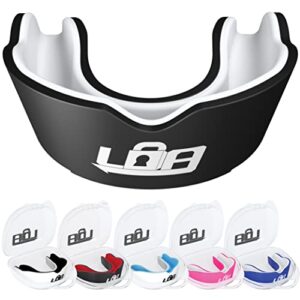 Locked Down Athletics Adult Gum Shield for Rugby MMA Hockey and Contact Sports Mouth Guard with Case - Jaw Size Expandable Gumshield for Boxing Mouth Guard for Men Wome