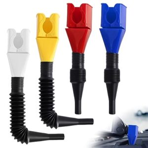 Abnaok 4PCS Flexible Draining Tool Snap Funnel
