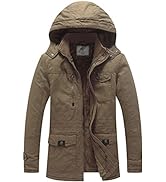 WenVen Women's Casual Cotton Jacket Outdoor Lightweight Coat Ladies Classic Jacket Windproof Warm...