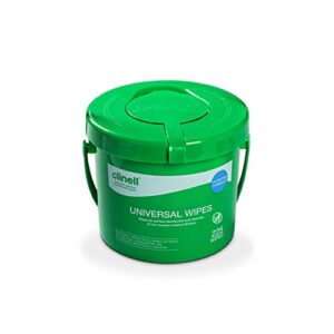 Clinell Universal Cleaning and Disinfectant Wipes Bucket - Pack of 225 - Multi Purpose Wipes