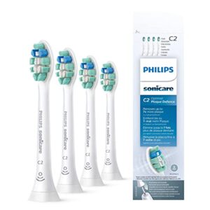 Philips Sonicare Original C2 Optimal Plaque Defence (Formerly ProResults Plaque Control) - 4 Pack in White (Model HX9024/10)