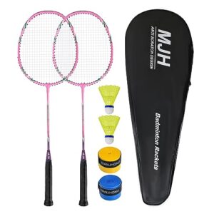 MANJHONG Badminton Racket Set Shuttlecock Racket for Beginners