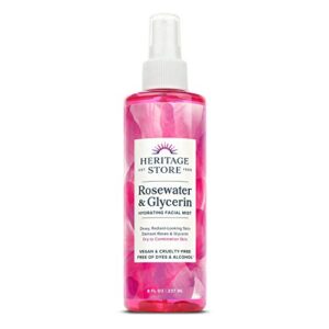 Heritage Store Rosewater with Glycerin | Alcohol Free