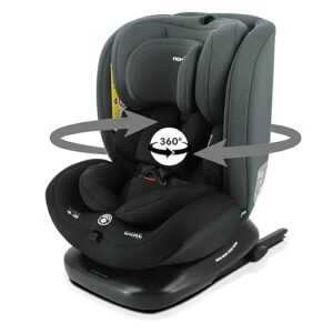 Nania - Dune Car seat 360° Swivel I-Size 40-150 cm - Evolutive from Birth to About 12 Years - Group 0+/1/2/3 - isofix attachments - Side Protectors