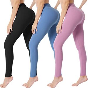 VALANDY Womens High Waisted Leggings Buttery Soft Stretchy Tummy Control Workout Gym Yoga Pants Slim Tights Regular&Plus Size