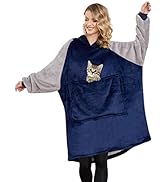 Lushforest Blanket Sweatshirt,Oversized Hoodie Wearable Blanket,Soft Warm Comfortable Giant Front...