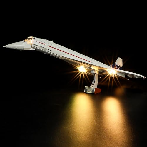 YEABRICKS LED Light for Lego-10318 Icons Concorde Building Blocks Model (Lego Set NOT Included)