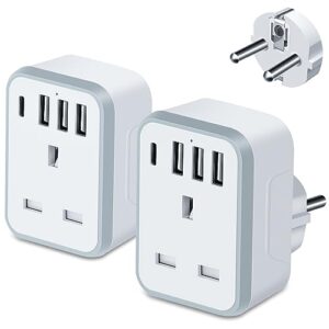 UK to European Plug Adapter