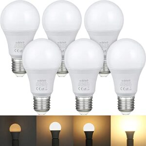 EDISHINE 6 Pack Dimmable Screw Light Bulb